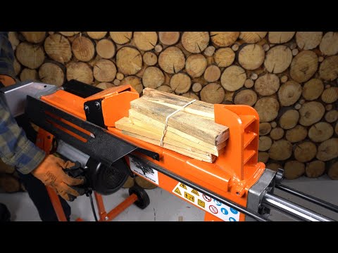 Cómo hacer leña RÁPIDAMENTE con su astilladora de troncos