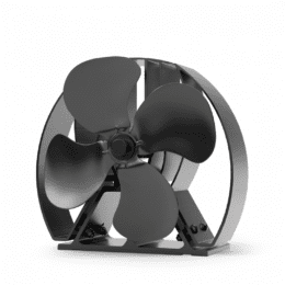 Ventilador de estufa Viking, ventilador de quemador de leña resistente, negro satinado